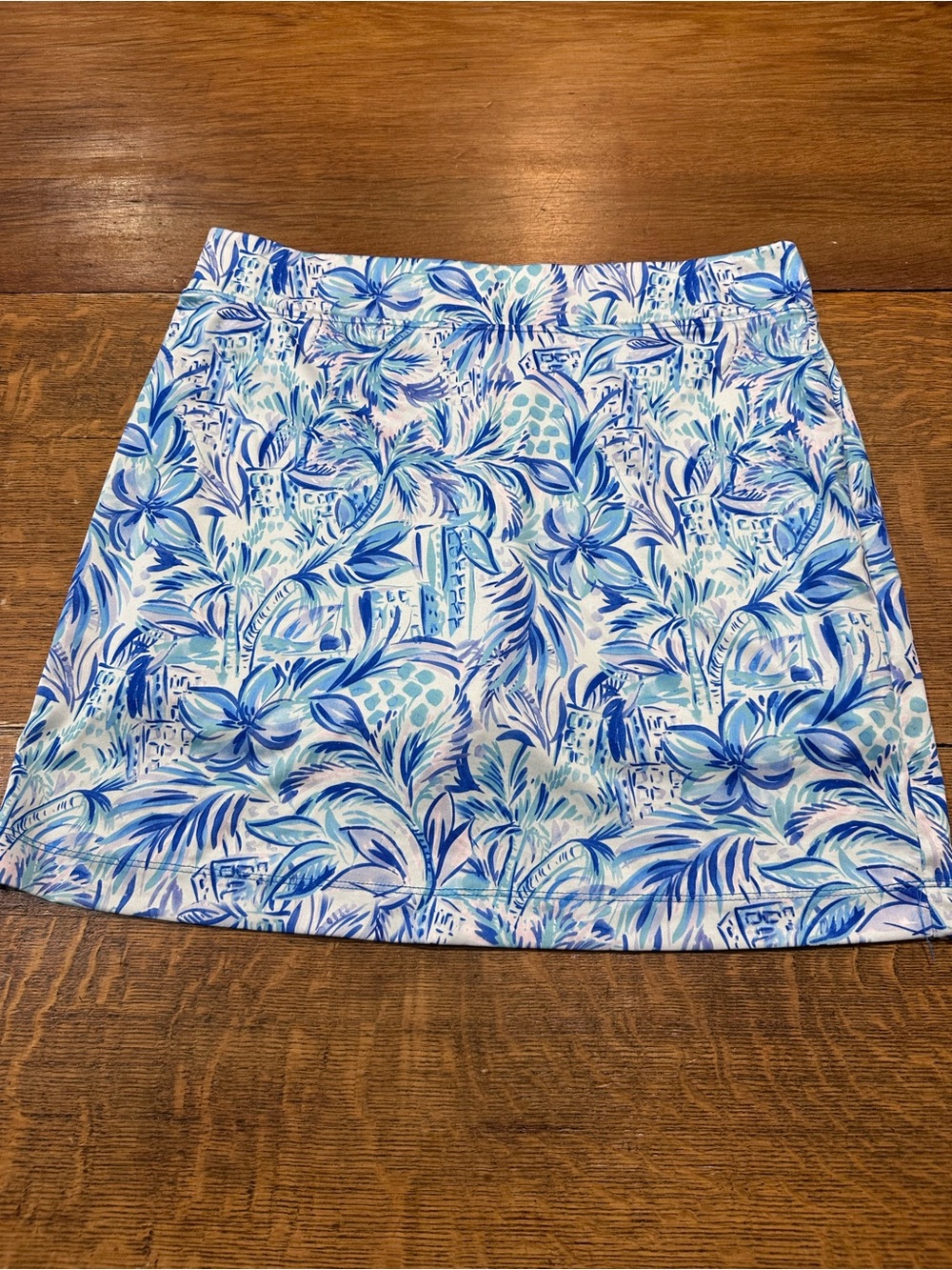 Stella Parker athletic skort sz medium Blue Floral Print